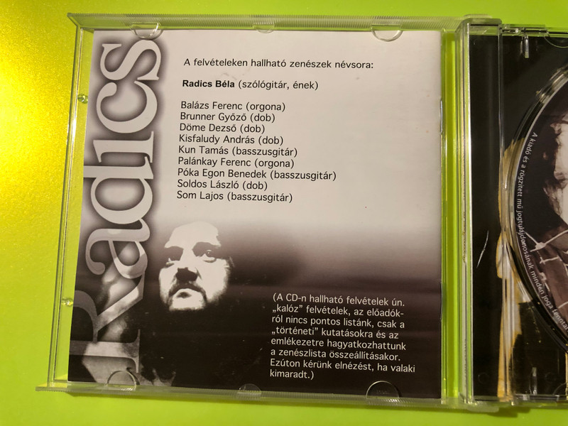 CrossRoads Records - Radics Béla: A Kapitány Autographed Archival CD (5998714706729)