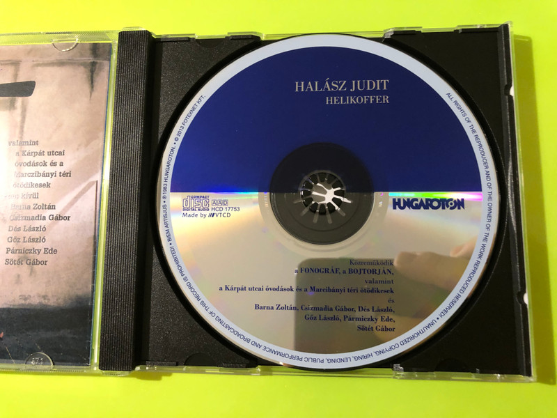 Hungaroton Classic - Halász Judit: Helikoffer Autographed Children's CD (5991811775322.)