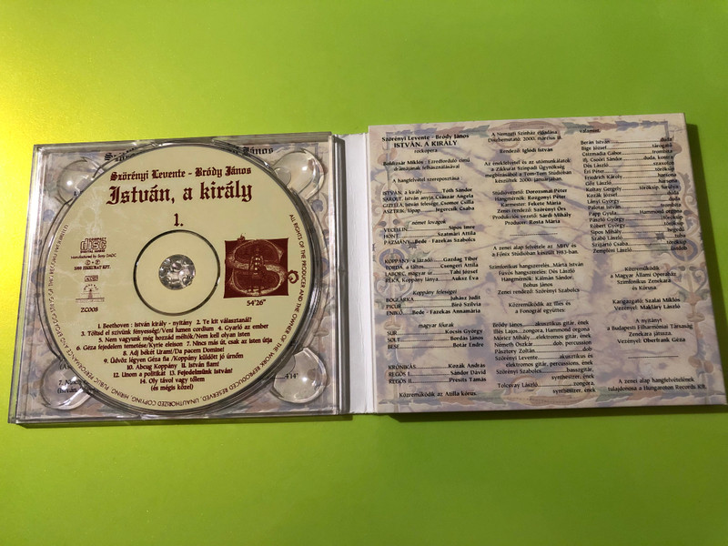 Zikkurat Szörényi-Bródy - István, a király Rock Opera CD (Multi-Signed) (5999526140084.)