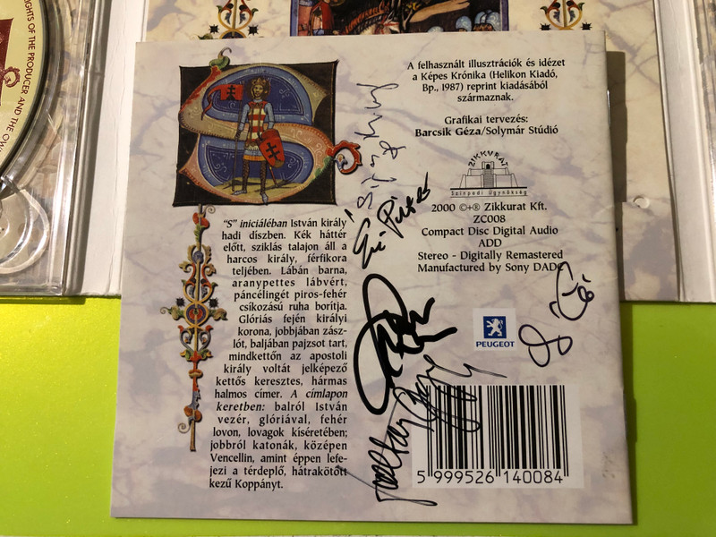 Zikkurat Szörényi-Bródy - István, a király Rock Opera CD (Multi-Signed) (5999526140084.)