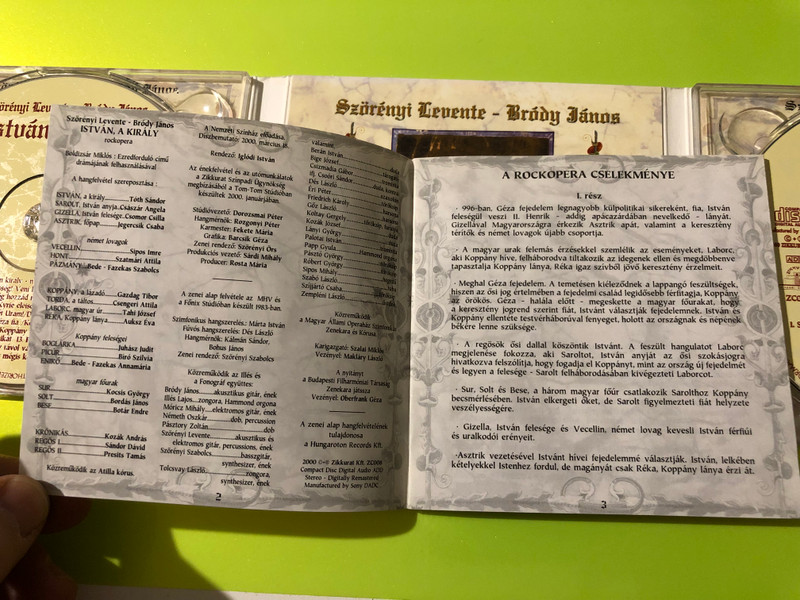 Zikkurat Szörényi-Bródy - István, a király Rock Opera CD (Multi-Signed) (5999526140084.)