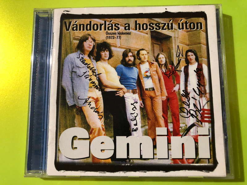 Gemini - Vándorlás a hosszú úton (Összes kislemez 1972-77) Hungaroton CD (Multi-Signed) (5991813797421.)