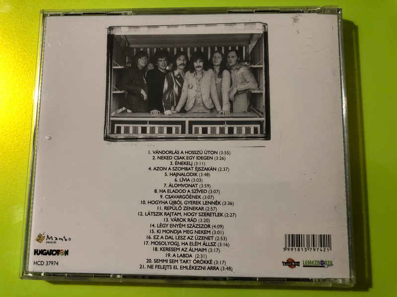 Gemini - Vándorlás a hosszú úton (Összes kislemez 1972-77) Hungaroton CD (Multi-Signed) (5991813797421.)