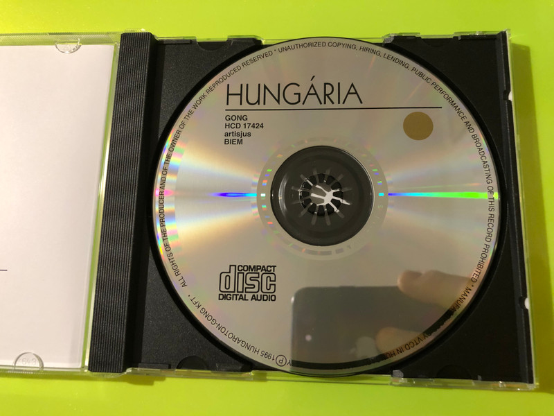 Hungária - Hungária (Tűzveszélyes) Gong / Hungaroton Music CD (Signed) (5991811742423.)