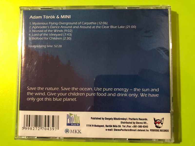 Török Ádám & Mini - A szél nomádja / Nomad of the Winds CD (Multi-Signed) (5998272704397.)