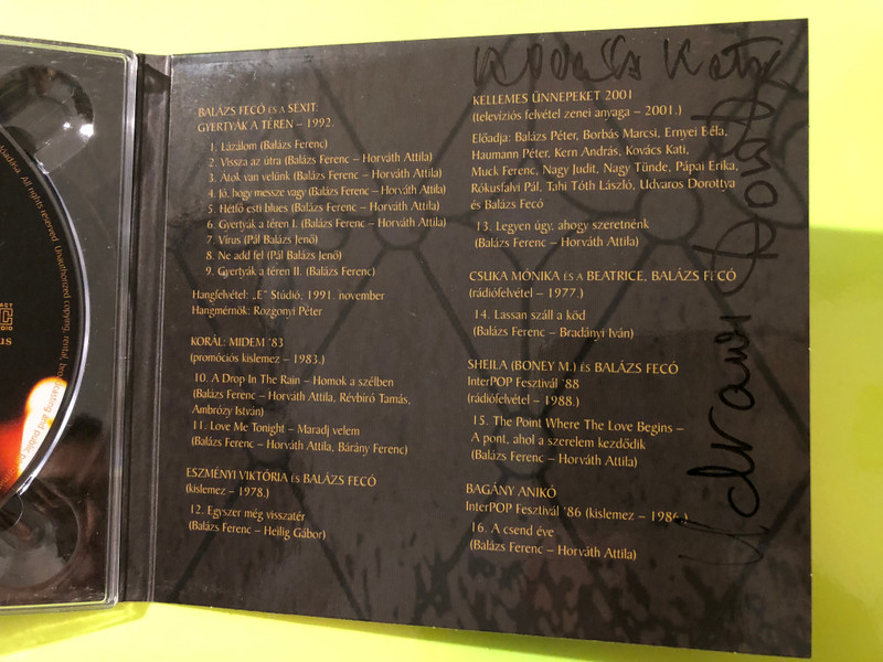 Balázs Fecó - Gyertyák a téren GrundRecords Music CD (2013 Remaster) (5999885691166)