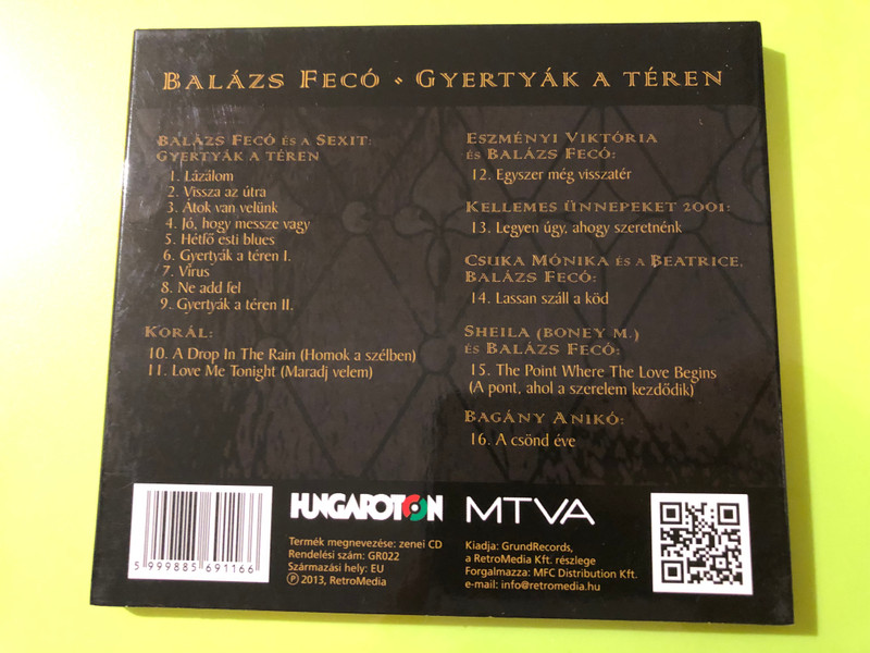 Balázs Fecó - Gyertyák a téren GrundRecords Music CD (2013 Remaster) (5999885691166)