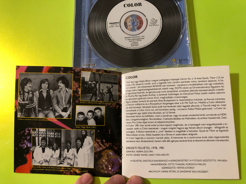 Color - Color (1978) Mambo / Hungaroton Music CD (Signed) (5991811756727.)