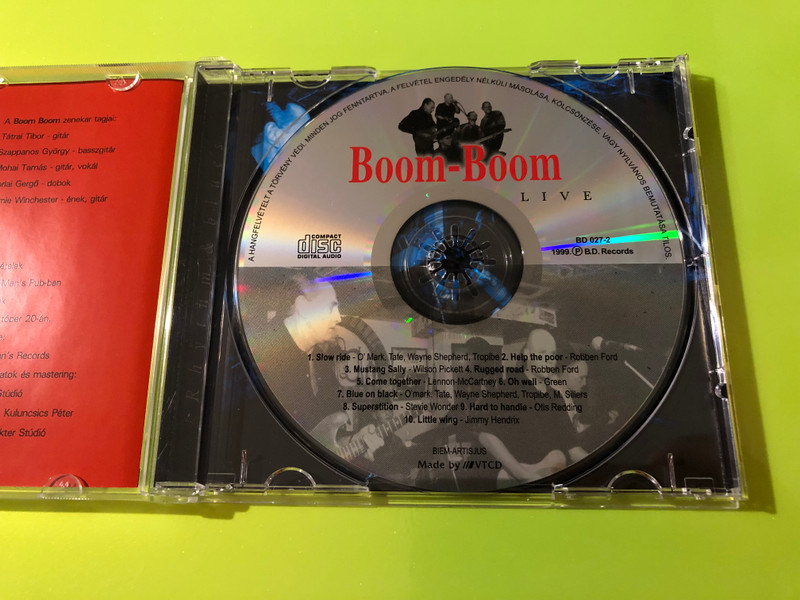 Boom-Boom - Live Old Man’s Records Music CD (Multi-Signed Anniversary Edition) (5998190702727)