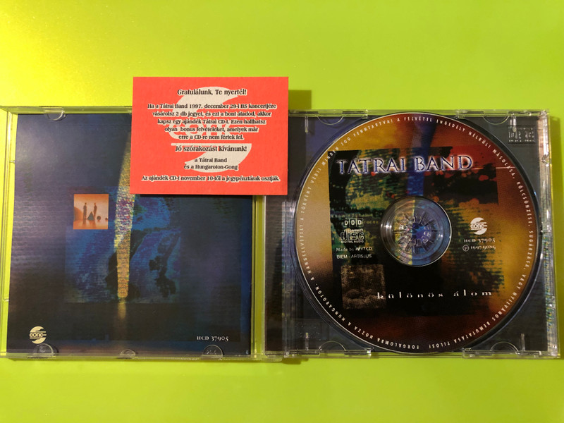 Tátrai Band - Különös álom Gong / Hungaroton Music CD (Multi-Signed) (5991813790521)