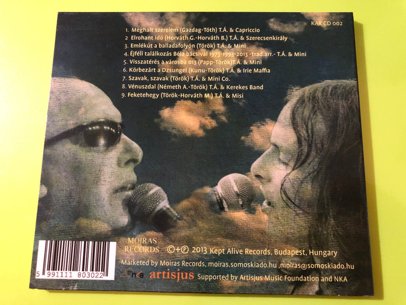 Autographed Török Ádám: Elrohant Idő Kept Alive Records Music CD (5991111803022)