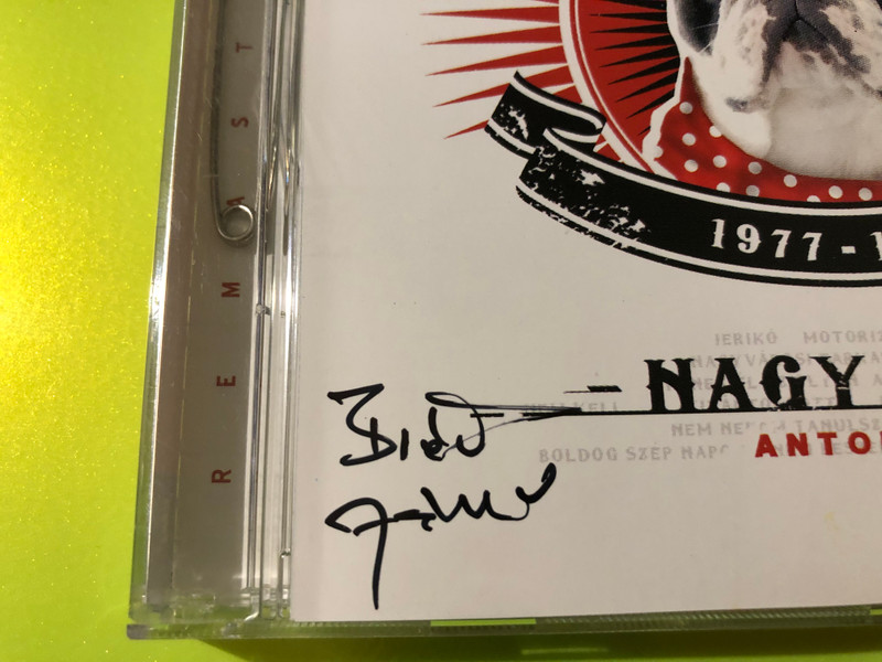 Autographed EMI Nagy Feró: Antológia 1977–1992 Music CD (724387438422.)