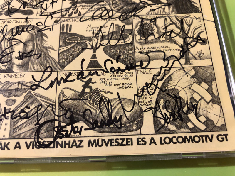 Autographed "Képzelt riport egy amerikai popfesztiválról" / "Harmincéves vagyok" MEGA Music CD (5991813765925.)