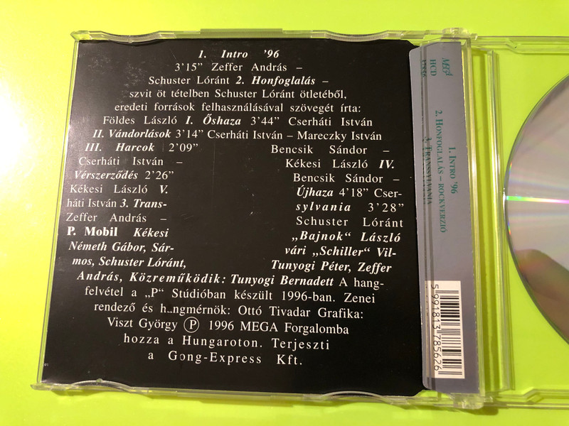 Autographed P. Mobil: Honfoglalás – Rockverzió Mega Records CD EP (5991813785626)