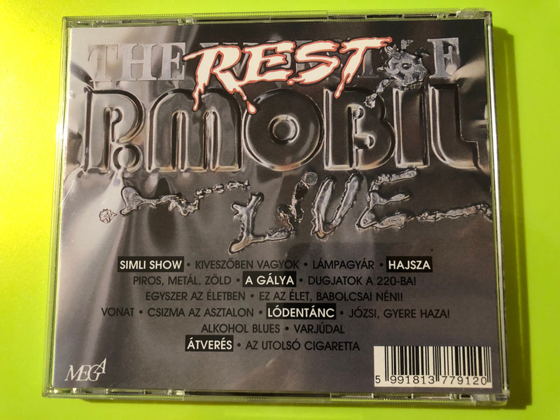 Autographed MEGA P. Mobil: The Rest of P. Mobil Live Music CD (5991813779120.)