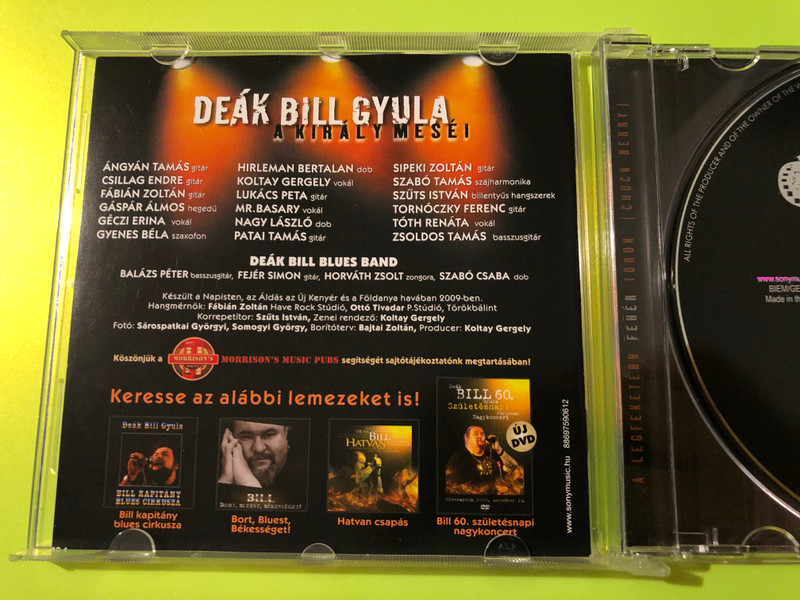 Sony Music: Deák Bill Gyula - A Király Meséi Autographed Audio CD (886975906123)