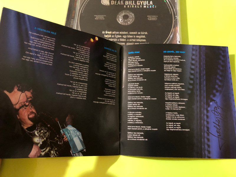 Sony Music: Deák Bill Gyula - A Király Meséi Autographed Audio CD (886975906123)