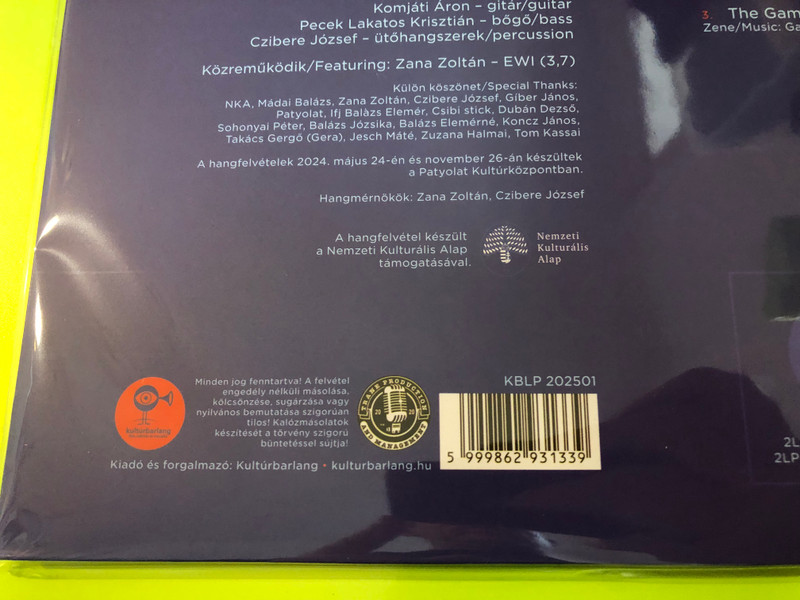 Balázs Elemér Group - Flying In Music (The Album) Limited Edition 2LP Blue Colored Vinyl (5999862931339)