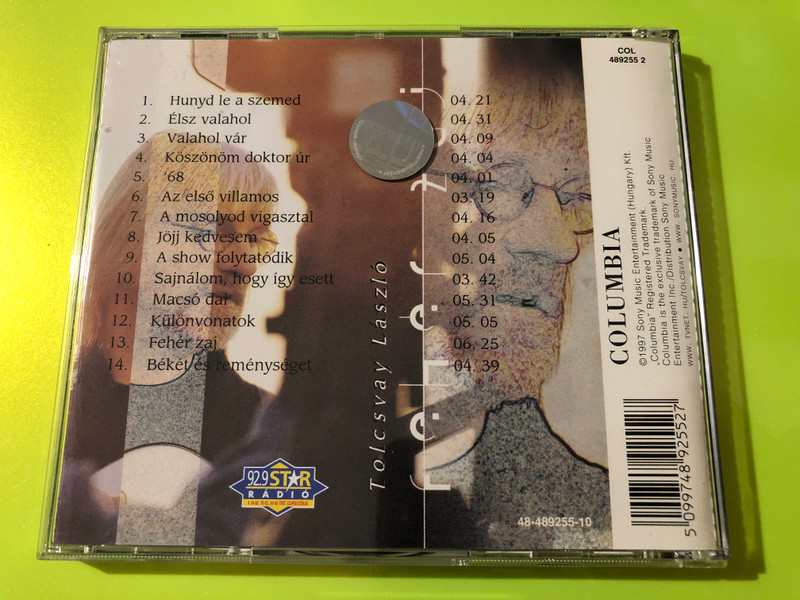 Tolcsvay László - Fehér zaj Autographed Columbia Rock/Pop CD (5099748925527.)