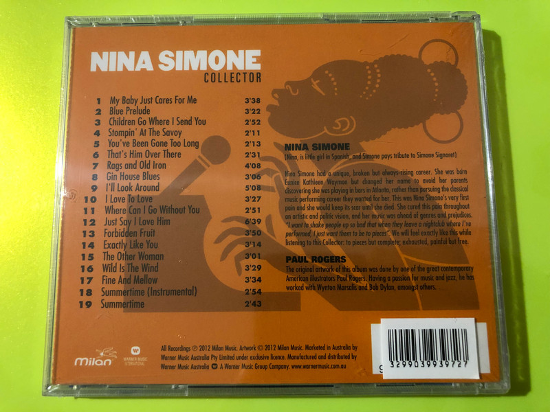 Milan Music: Nina Simone – Collector Essential Jazz & Soul Classics CD (3299039939727)