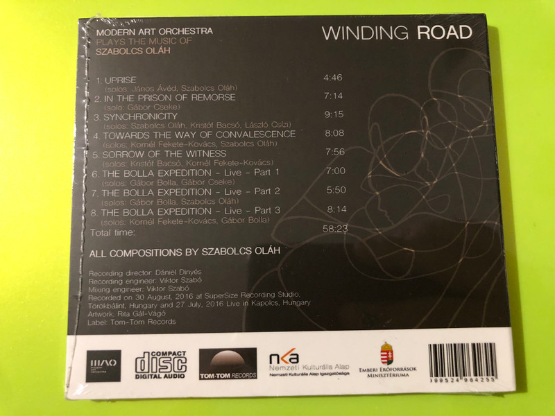 Tom-Tom Records Modern Art Orchestra Winding Road Jazz CD (5999524964255)