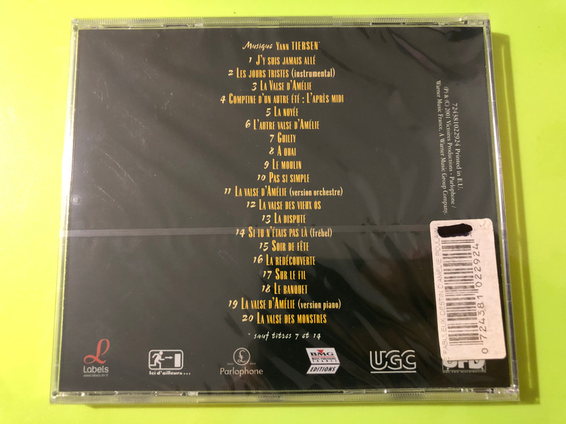 Yann Tiersen: Le Fabuleux Destin d’Amélie Poulain Soundtrack CD - Parlophone (724381022924)