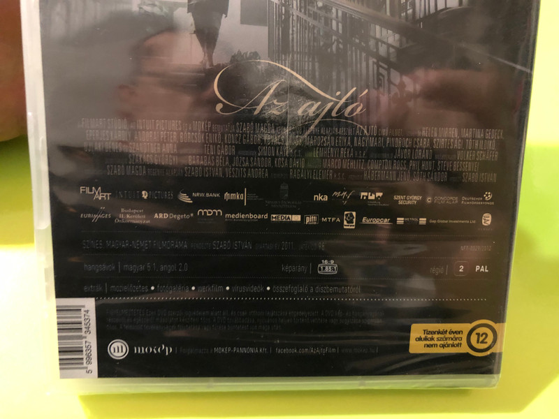 MOKÉP-PANNÓNIA: Az ajtó (The Door) – Directed by István Szabó Starring Helen Mirren DVD (5996357345374.)