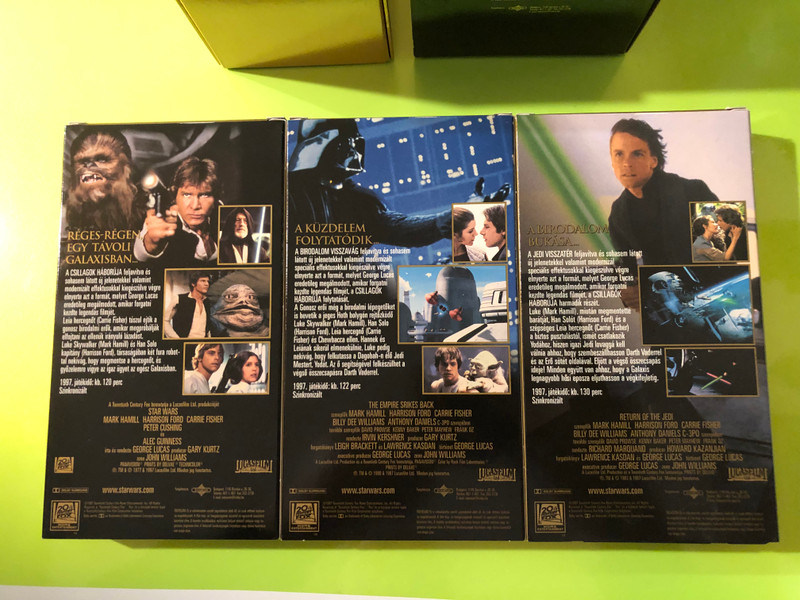 20th Century Fox Star Wars Trilógia Felújított Változat 3-VHS Gold Box Set (5997696301519)