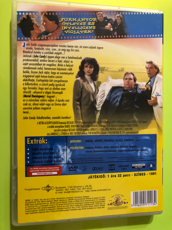 MGM Delirious (Ínyencfalat) 1991 John Candy Comedy DVD (5996255711134.)