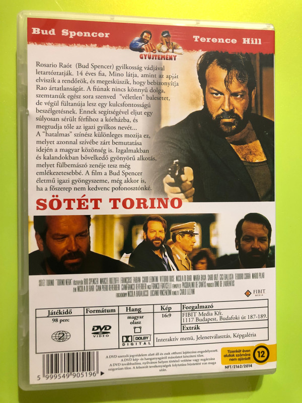 FIBIT Media Bud Spencer: Sötét Torino (Torino Nera) 1972 Crime Drama DVD (5999549905196)