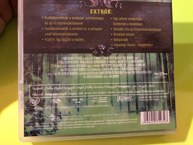 Disney Elvarázsolt kastély (The Haunted Mansion) DVD Eddie Murphy (5996255712797)