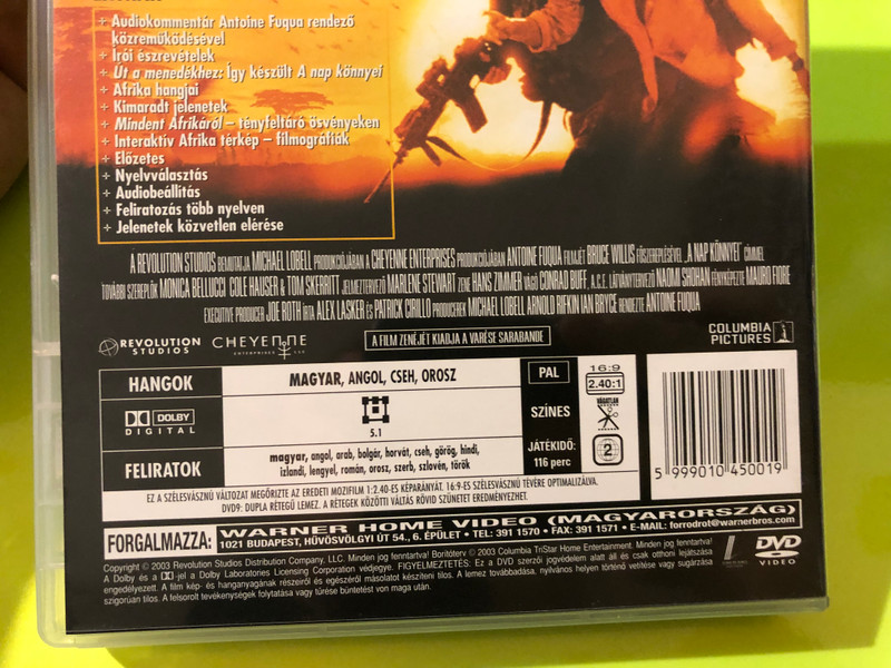 Columbia TriStar Tears of the Sun (A nap könnyei) DVD (5999010450019)