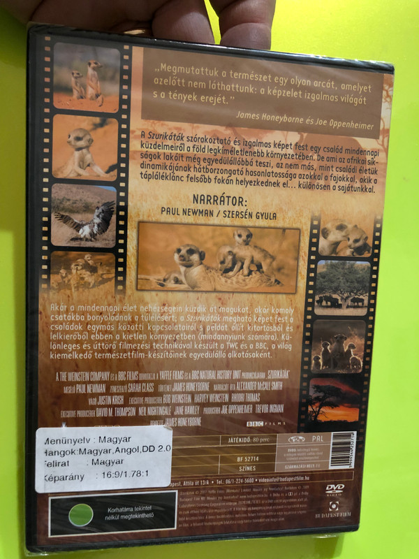 The Meerkats: A Remarkable African Family Adventure Budapest Film DVD (5999544252714.)