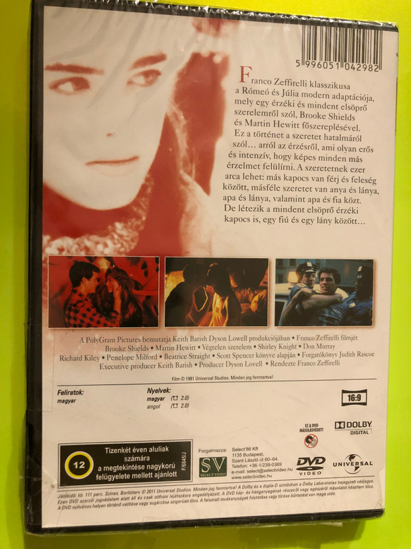 Endless Love (Végtelen szerelem) - Universal Studios Romance DVD (5996051042982)