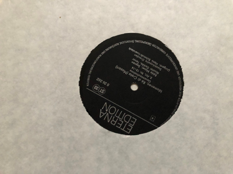 Eterna Edition Mozart Idomeneo Rè di Creta 4-LP Vinyl Box Set (IdomeneoRèdiCreta)