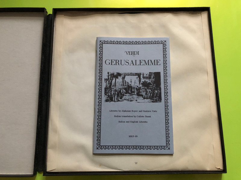 Rare Verdi Gerusalemme MRF Records Vinyl Box Set (VerdiGerusalemme)