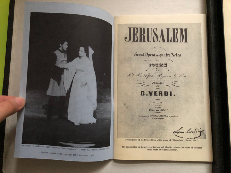 Rare Verdi Gerusalemme MRF Records Vinyl Box Set (VerdiGerusalemme)