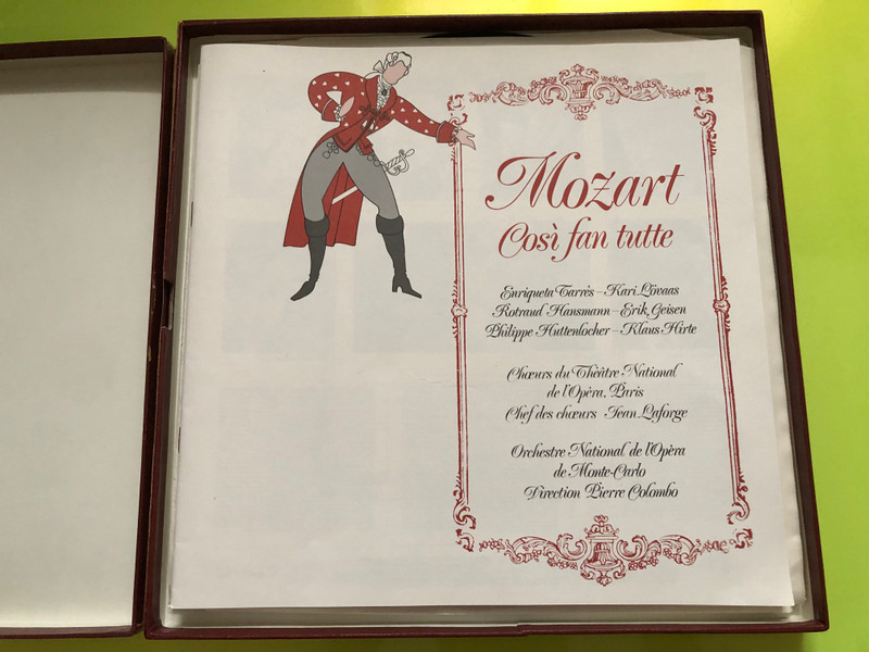 Mozart: Così fan tutte 3-LP Box Set by La Guilde Internationale du Disque (MozartCosìfantutte)