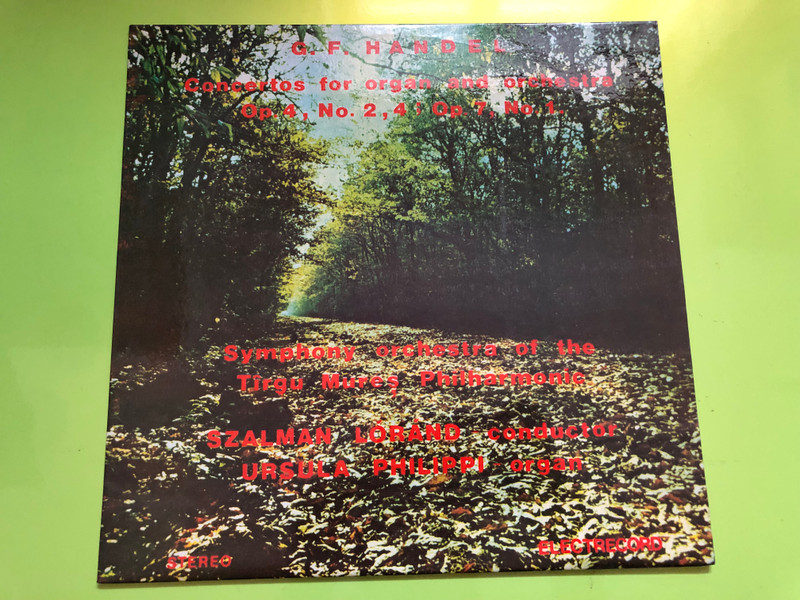 Majestic Organ Concertos: G.F. Handel by Electrecord Vinyl LP
