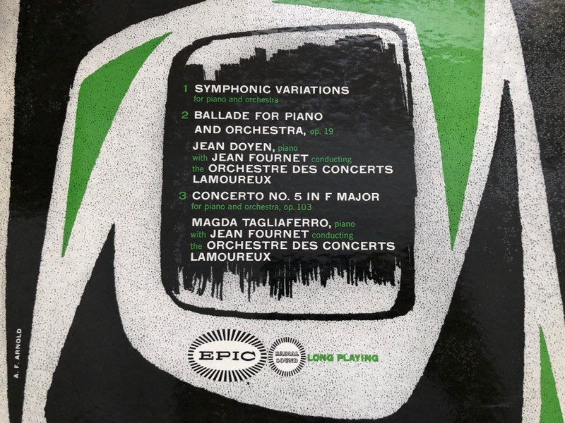 Mastering the French Romantic Spirit: Epic Records Classical Piano Masterworks Vinyl LP (FrenchRomanticSpirit)