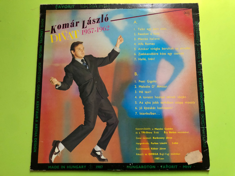 Favorit Records László Komár: Ez A Divat 1957-1962 Vintage Vinyl LP (EzADivat)