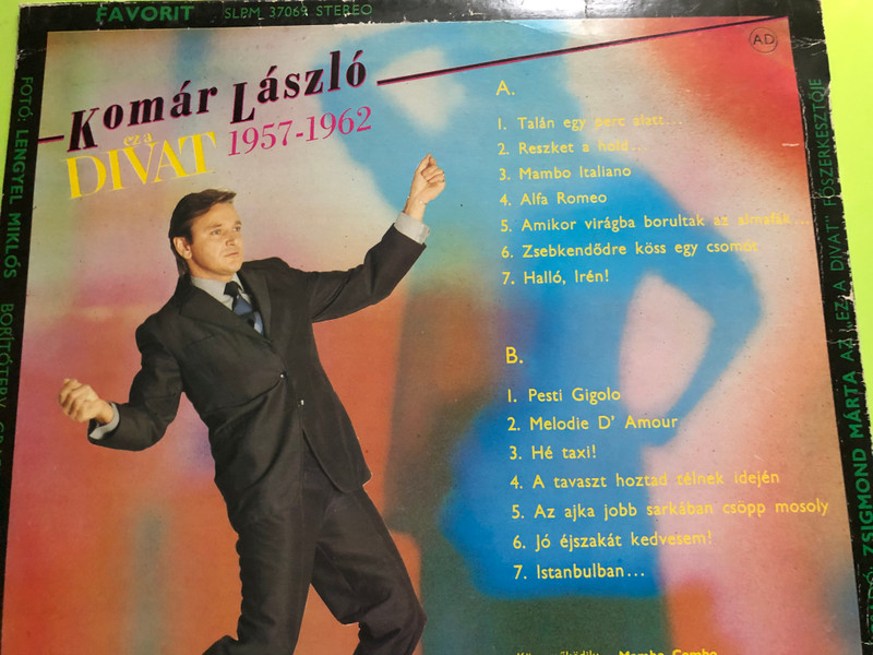Favorit Records László Komár: Ez A Divat 1957-1962 Vintage Vinyl LP (EzADivat)