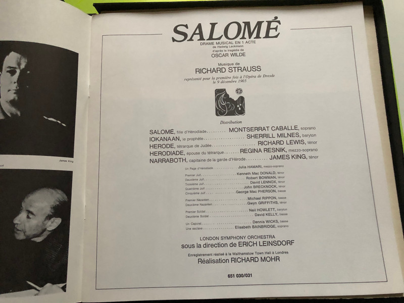 RCA Red Seal Vinyl Box Set - Richard Strauss: Salomé featuring Montserrat Caballé (RichardStraussSalomé)
