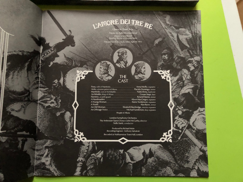 RCA Red Seal Vinyl Box Set - Montemezzi: L'Amore Dei Tre Re featuring Anna Moffo & Placido Domingo (L'AmoreDeiTreRe)