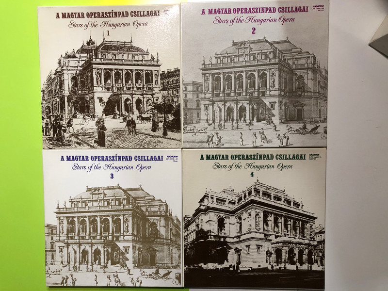 Legendary Performances: Stars of the Hungarian Opera Vol. 1-4 Box Set by Hungaroton (HungarianOpera1-4)
