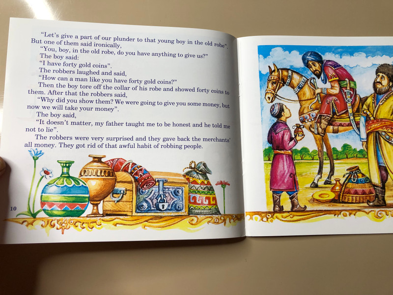 Turkmen State Publishing Service Presents: Turkmen Folk Tales Illustrated Children's Book (4833001502756)