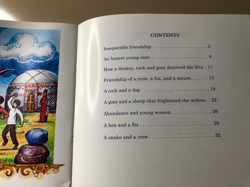 Turkmen State Publishing Service Presents: Turkmen Folk Tales Illustrated Children's Book (4833001502756)