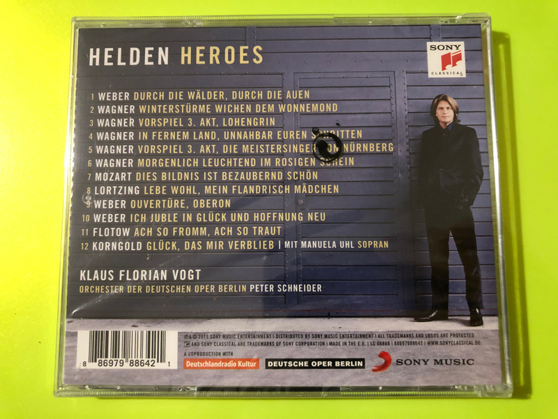 Klaus Florian Vogt: Helden – Sony Classical Opera & Wagner Arias CD (886979886421)