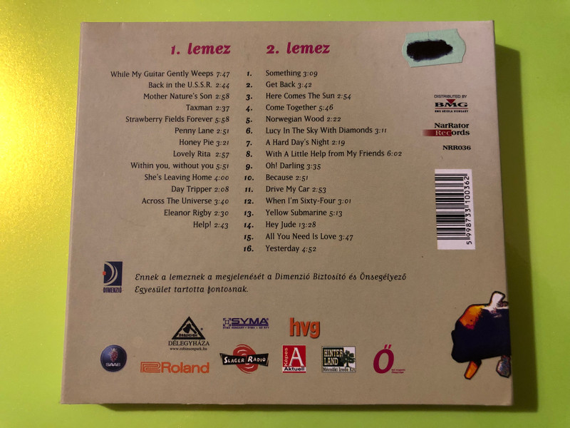 Péter Gerendás - George Harrison Memorial Concert 2-CD Live Tribute Album (5998733100362)