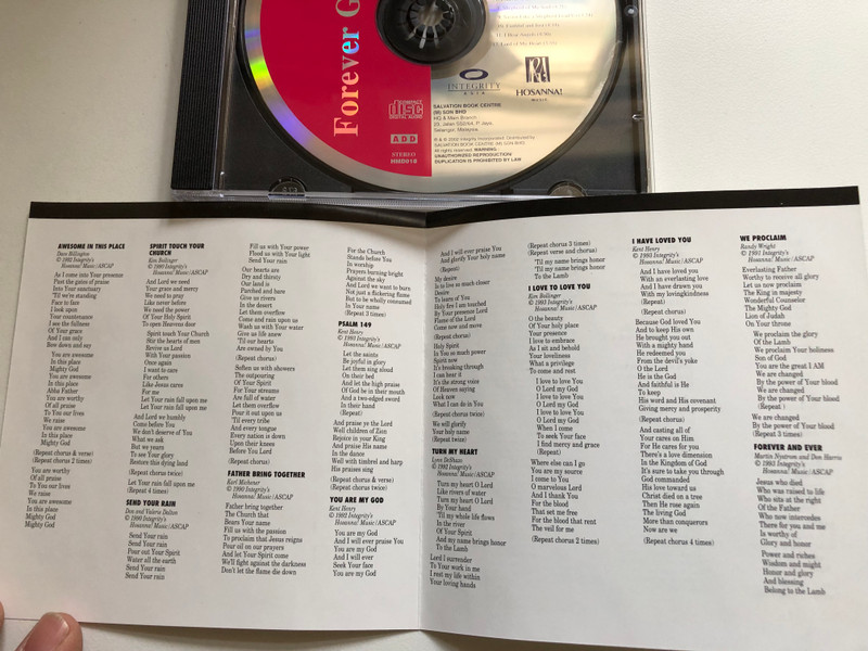 FOREVER GRATEFUL / Praise & Worship Integrity Music 1988 / Anointed and Powerful Worship Experience With Worship Leader Martin Nystrom (000768001820)